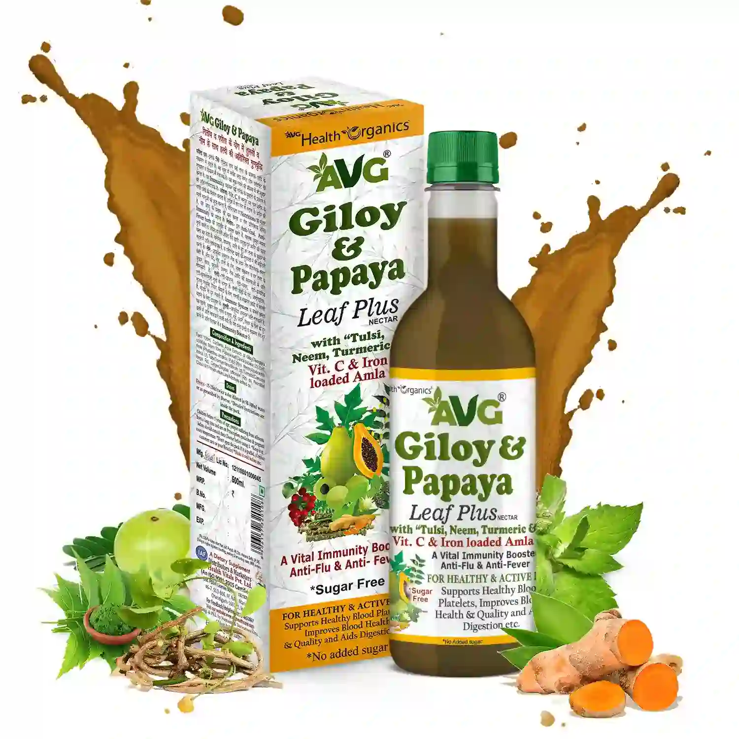 AVG Giloy & Papaya Leaf Plus-500 ml